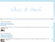 Tablet Screenshot of chicanddeco.com